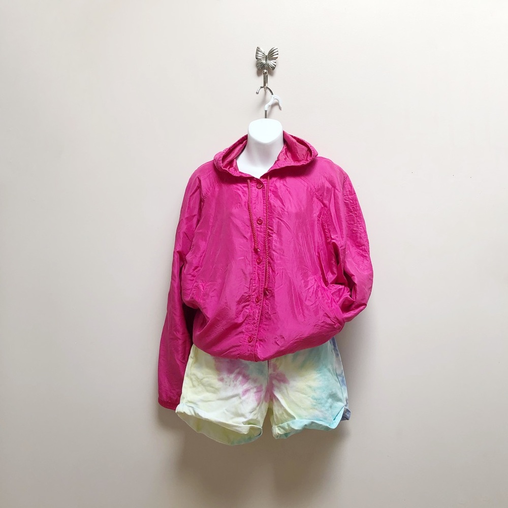 VINTAGE SILK HOODED WINDBREAKER
